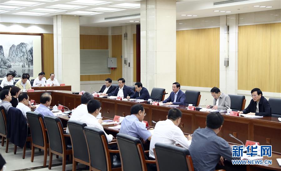9月21日，中宣部在北京召開中央媒體駐外機構(gòu)外宣工作座談會。中共中央政治局委員、中央書記處書記、中宣部部長劉奇葆出席座談會并講話。新華社記者 謝環(huán)馳 攝 
