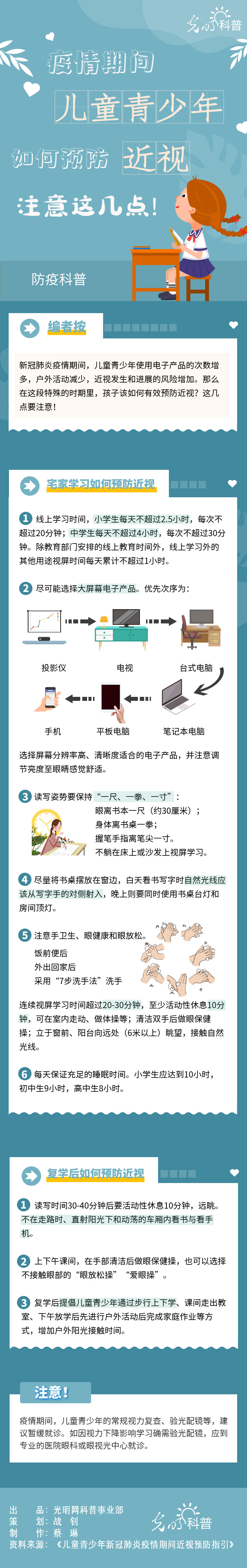 【防疫科普】疫情期間兒童青少年如何預(yù)防近視？注意這幾點(diǎn)！