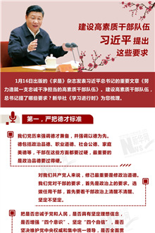 建設(shè)高素質(zhì)干部隊(duì)伍，習(xí)近平提出這些要求
