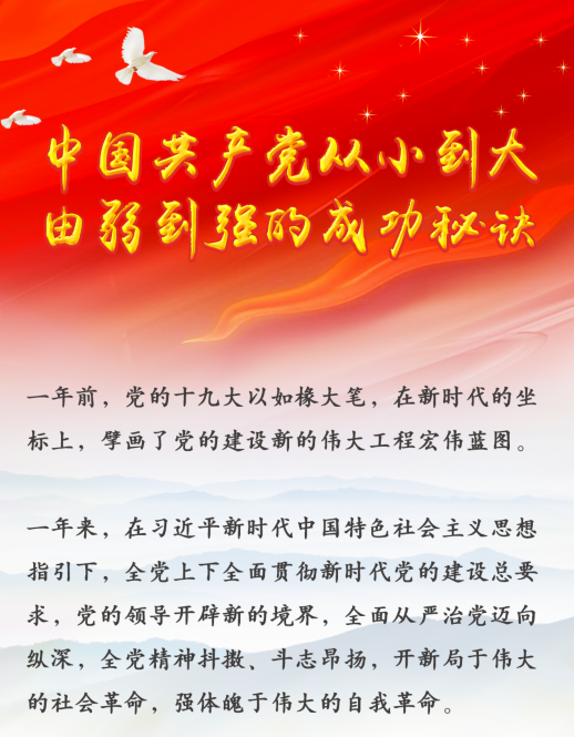 中國共產(chǎn)黨從小到大、由弱到強(qiáng)的成功秘訣