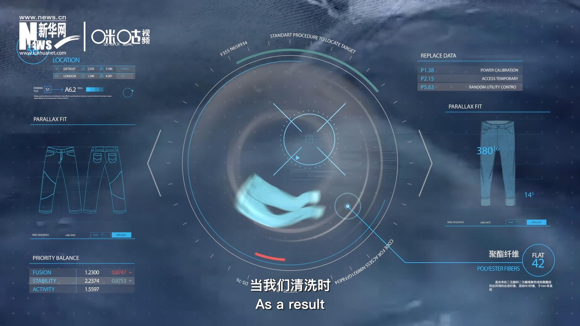 為了增強(qiáng)牛仔褲的彈性，面料里還會加入聚酯纖維