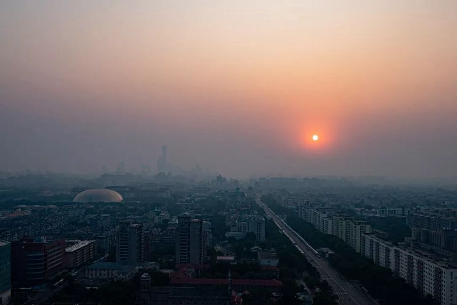這就是今天早上的北京！
