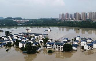 重慶長江、嘉陵江、涪江洪水過境
