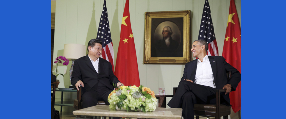 2013年6月，習(xí)近平與美國總統(tǒng)奧巴馬共同會見記者